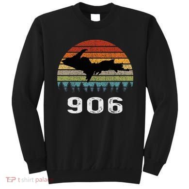 Upper Peninsula Michigan Mi Up Retro 906 Yooper Sweatshirt