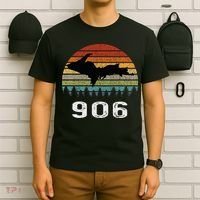 Upper Peninsula Michigan Mi Up Retro 906 Yooper T-Shirt thumb 6