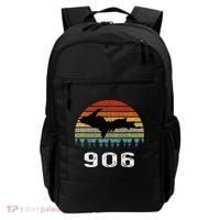 Upper Peninsula Michigan Mi Up Retro 906 Yooper Backpack thumb 0