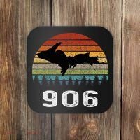 Upper Peninsula Michigan Mi Up Retro 906 Yooper Coaster thumb 0