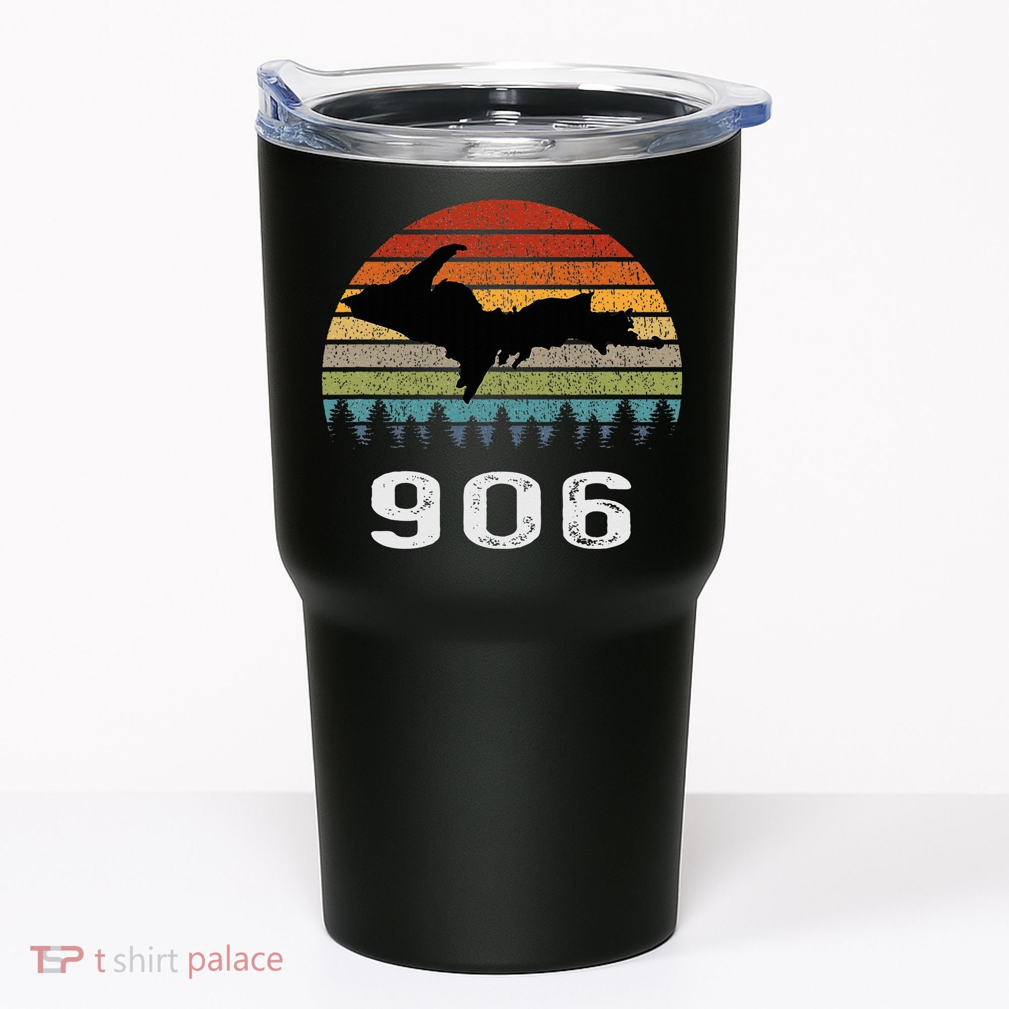 Upper Peninsula Michigan Mi Up Retro 906 Yooper Tumbler