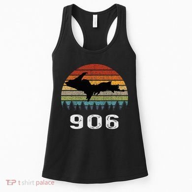 Upper Peninsula Michigan Mi Up Retro 906 Yooper Women's Tank Top