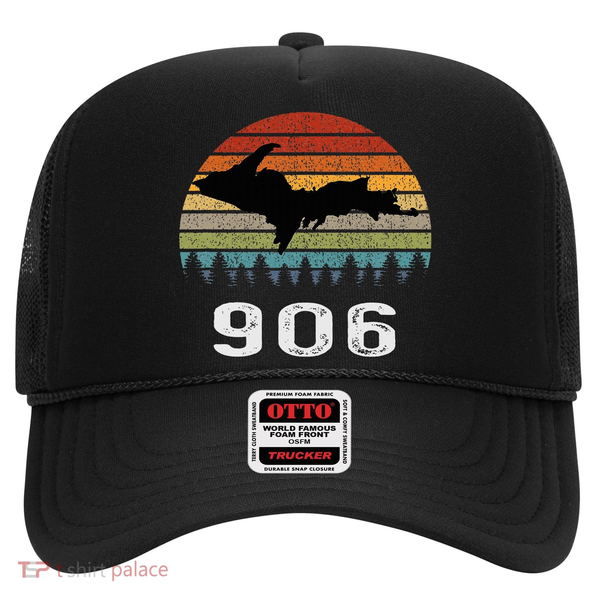 Upper Peninsula Michigan Mi Up Retro 906 Yooper Hat