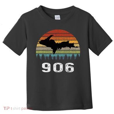 Upper Peninsula Michigan Mi Up Retro 906 Yooper Toddler T-Shirt