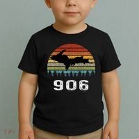 Upper Peninsula Michigan Mi Up Retro 906 Yooper Toddler T-Shirt thumb 2