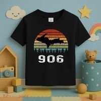 Upper Peninsula Michigan Mi Up Retro 906 Yooper Toddler T-Shirt thumb 3