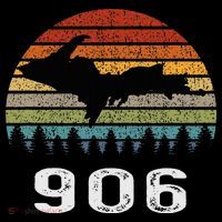 Upper Peninsula Michigan Mi Up Retro 906 Yooper Visor thumb 3