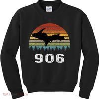 Upper Peninsula Michigan Mi Up Retro 906 Yooper Kids Sweatshirt thumb 0