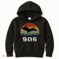 Upper Peninsula Michigan Mi Up Retro 906 Yooper Kids Hoodie thumb 0