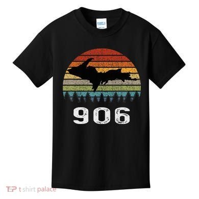 Upper Peninsula Michigan Mi Up Retro 906 Yooper Kids T-Shirt