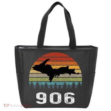 Upper Peninsula Michigan Mi Up Retro 906 Yooper Bag