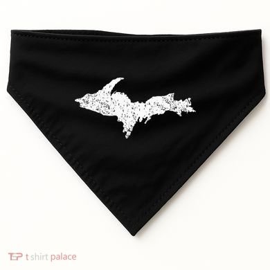Upper Peninsula Map Up Home Yooper Pride Michigan Roots USA-Made Doggie Bandana