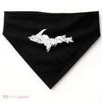 Upper Peninsula Map Up Home Yooper Pride Michigan Roots USA-Made Doggie Bandana thumb 0