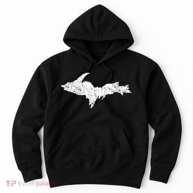 Upper Peninsula Map Up Home Yooper Pride Michigan Roots Hoodie