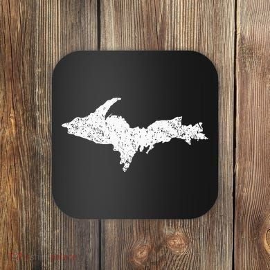 Upper Peninsula Map Up Home Yooper Pride Michigan Roots Coaster