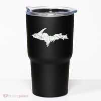 Upper Peninsula Map Up Home Yooper Pride Michigan Roots Tumbler thumb 0
