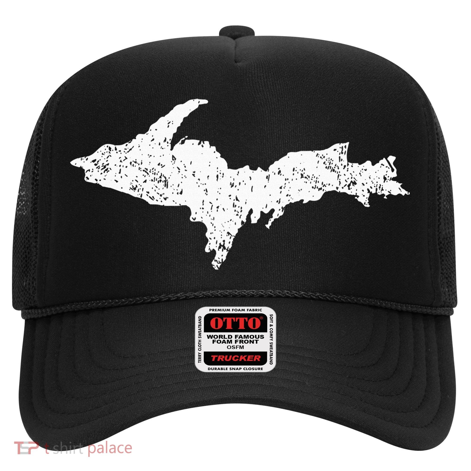 Upper Peninsula Map Up Home Yooper Pride Michigan Roots Hat