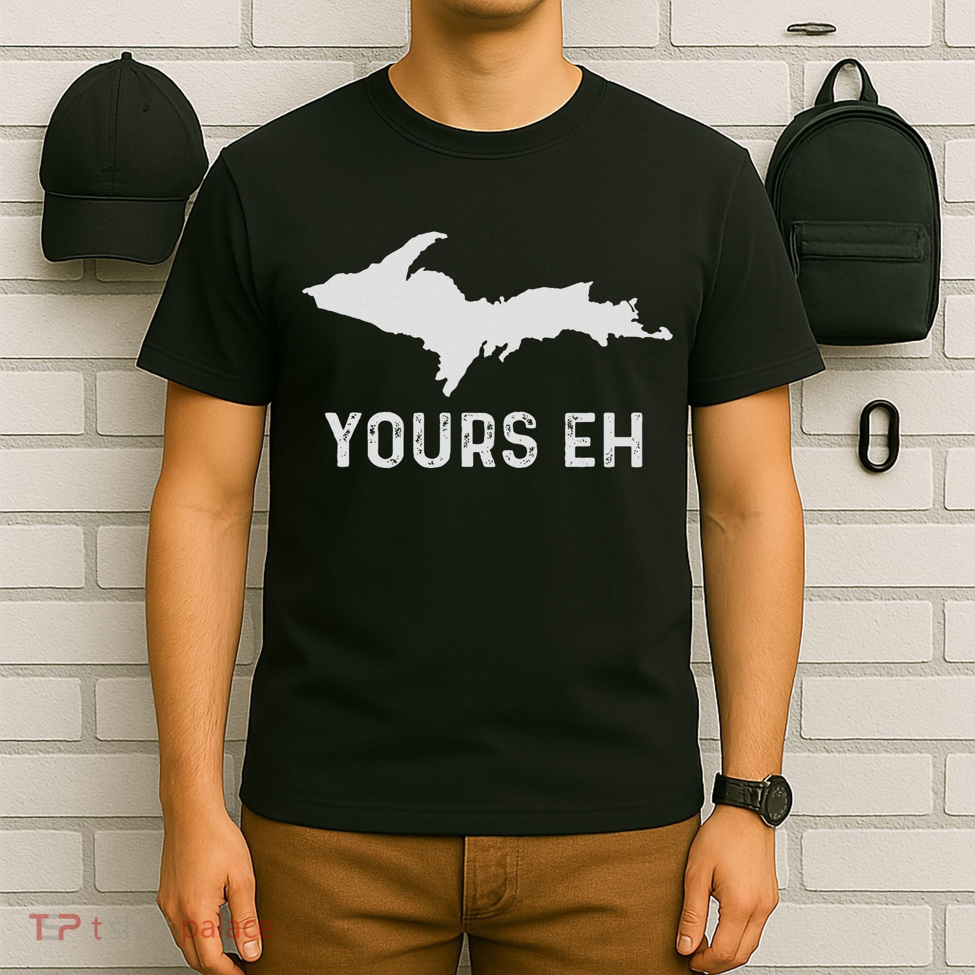 Upper Peninsula Michigan Gifts Funny Up Yours Eh T-Shirt