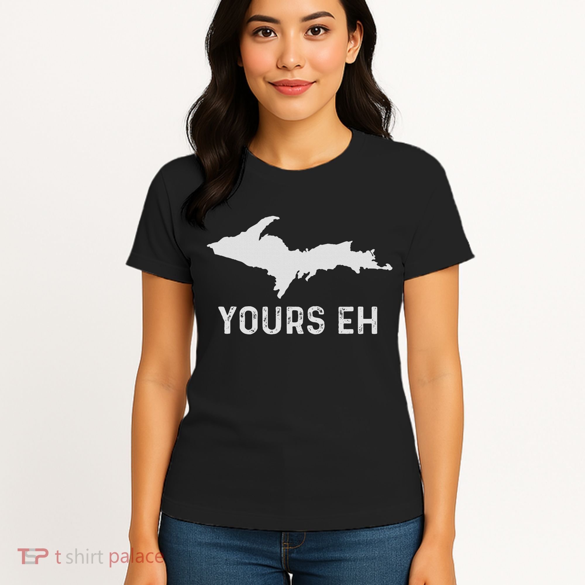 Upper Peninsula Michigan Gifts Funny Up Yours Eh Women's T-Shirt