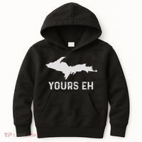 Upper Peninsula Michigan Gifts Funny Up Yours Eh Kids Hoodie thumb 0