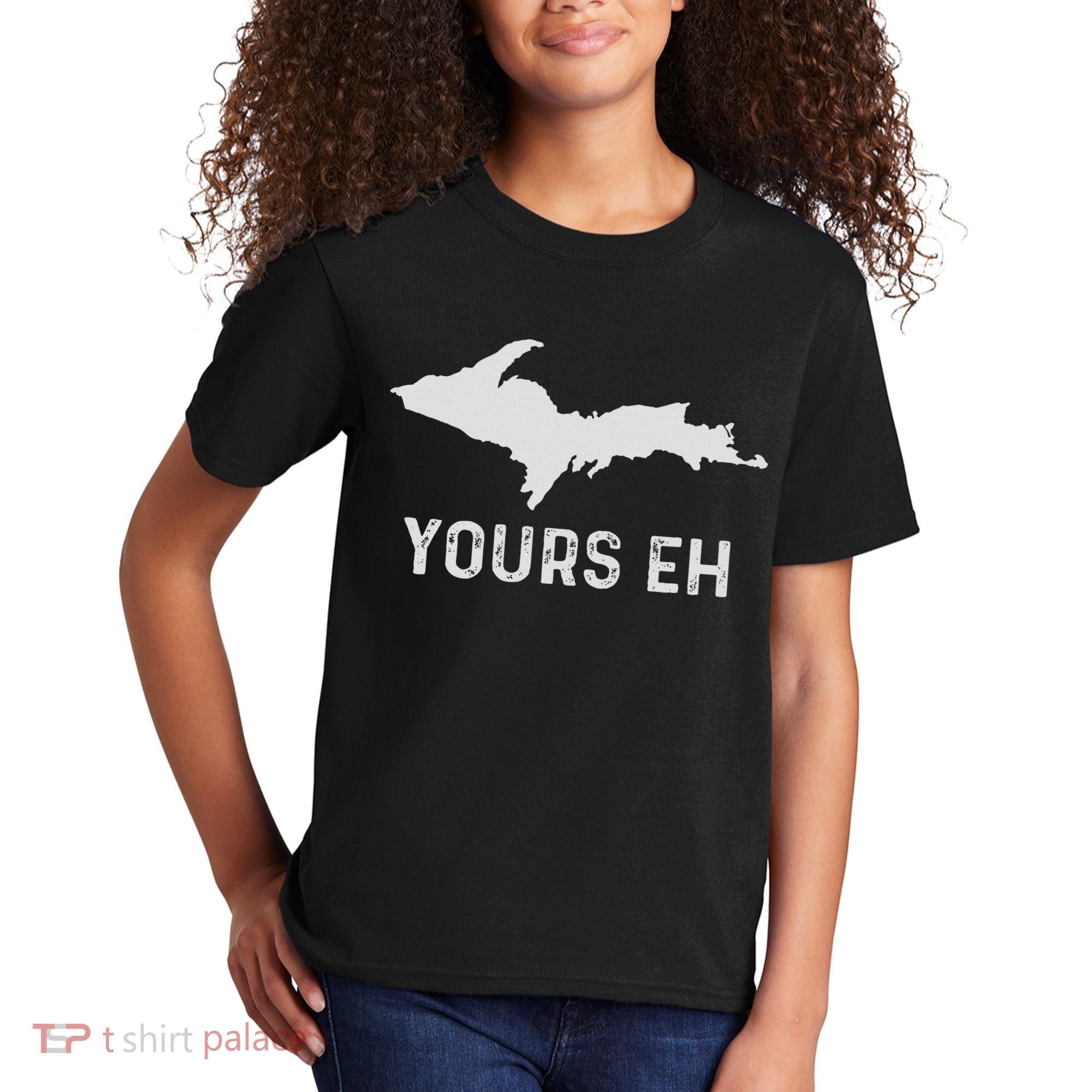 Upper Peninsula Michigan Gifts Funny Up Yours Eh Kids T-Shirt