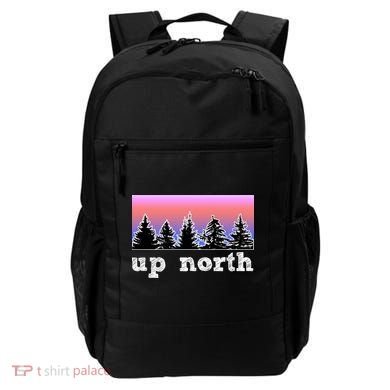 UpNorth Sunset Pine Tree Lake Life Nature Backpack