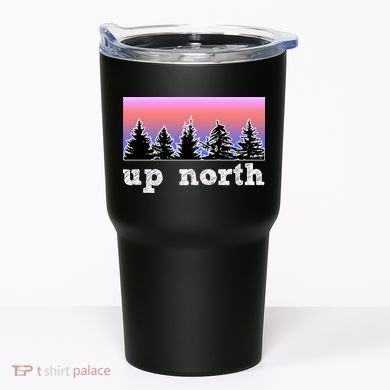 UpNorth Sunset Pine Tree Lake Life Nature Tumbler