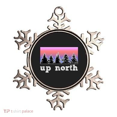 UpNorth Sunset Pine Tree Lake Life Nature Ornament