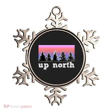 UpNorth Sunset Pine Tree Lake Life Nature Ornament