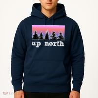 UpNorth Sunset Pine Tree Lake Life Nature Hoodie thumb 2