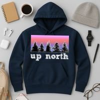 UpNorth Sunset Pine Tree Lake Life Nature Hoodie thumb 3