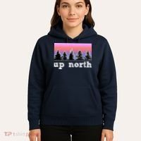 UpNorth Sunset Pine Tree Lake Life Nature Hoodie thumb 5