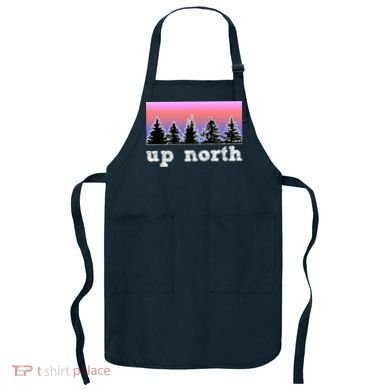 UpNorth Sunset Pine Tree Lake Life Nature Apron