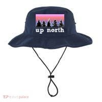UpNorth Sunset Pine Tree Lake Life Nature Bucket Hat thumb 0