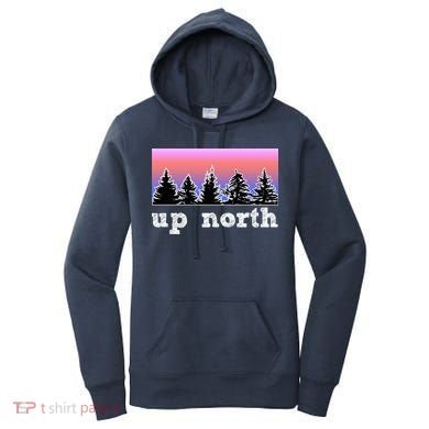 UpNorth Sunset Pine Tree Lake Life Nature Women's Hoodie