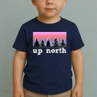 UpNorth Sunset Pine Tree Lake Life Nature Toddler T-Shirt thumb 2