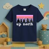 UpNorth Sunset Pine Tree Lake Life Nature Toddler T-Shirt thumb 3