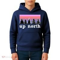UpNorth Sunset Pine Tree Lake Life Nature Kids Hoodie thumb 4