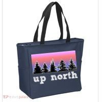 UpNorth Sunset Pine Tree Lake Life Nature Tote Bag thumb 2