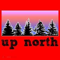 UpNorth Sunset Pine Tree Lake Life Nature Santa Hat thumb 1