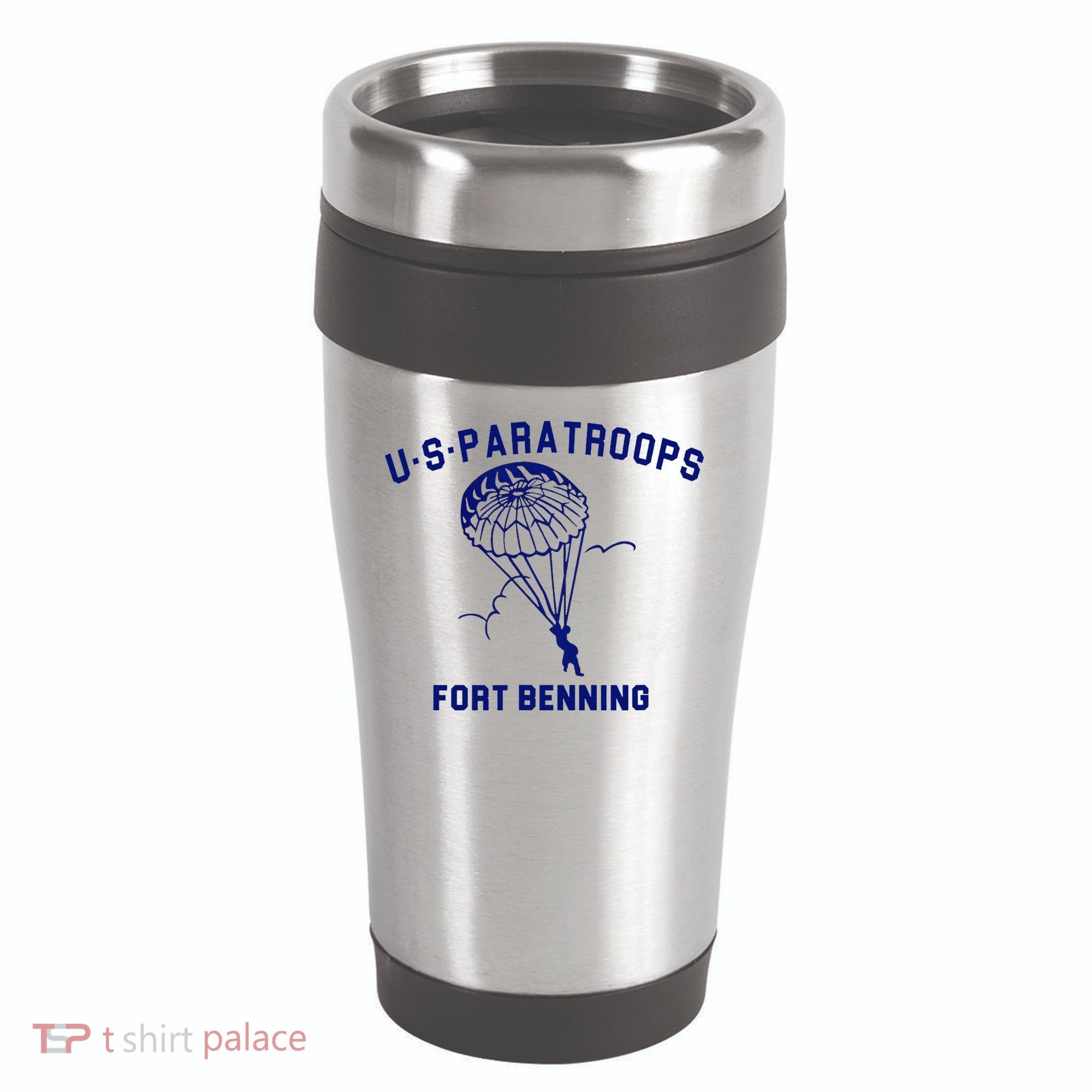US Paratroops Paratroopers Fort Benning WW2 16oz Travel Tumbler