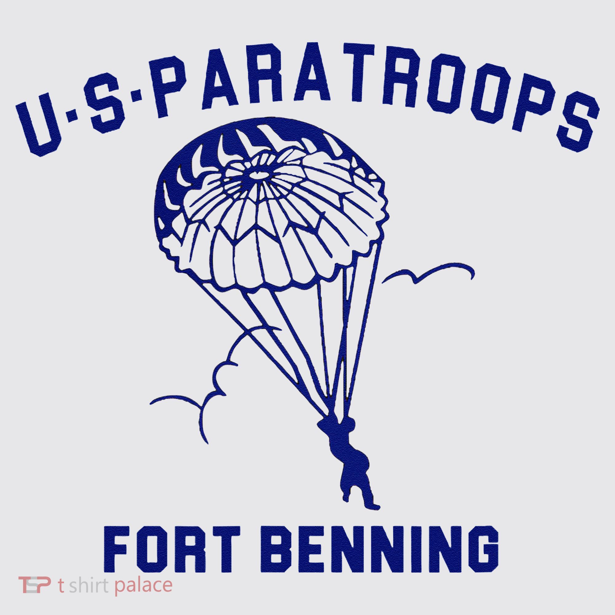 US Paratroops Paratroopers Fort Benning WW2 Womens Funnel Neck Pullover Hood