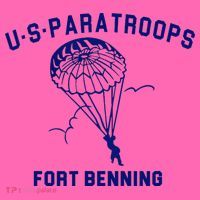 US Paratroops Paratroopers Fort Benning WW2 Stripe Pom Pom Beanie thumb 2