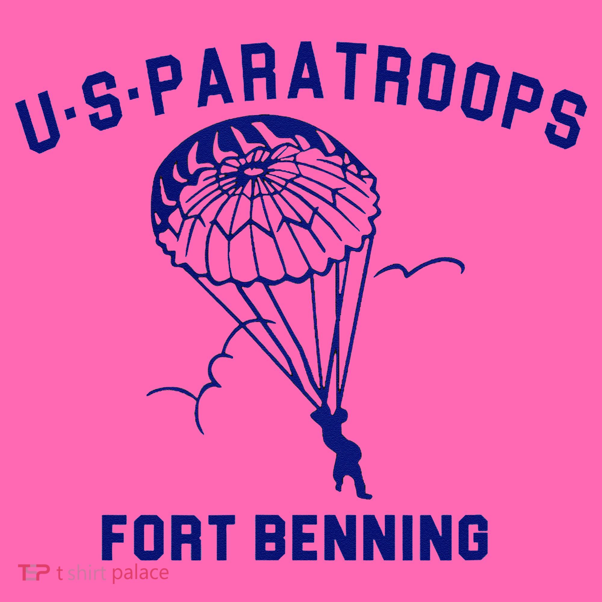 US Paratroops Paratroopers Fort Benning WW2 Stripe Pom Pom Beanie