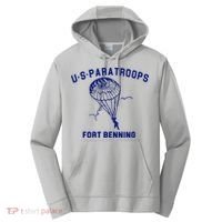 US Paratroops Paratroopers Fort Benning WW2 Performance Fleece Hoodie thumb 0