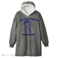 US Paratroops Paratroopers Fort Benning WW2 Hooded Wearable Blanket thumb 0