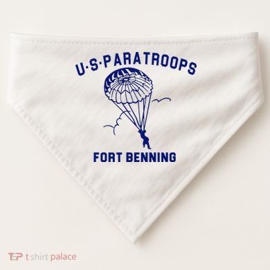 US Paratroops Paratroopers Fort Benning WW2 USA-Made Doggie Bandana