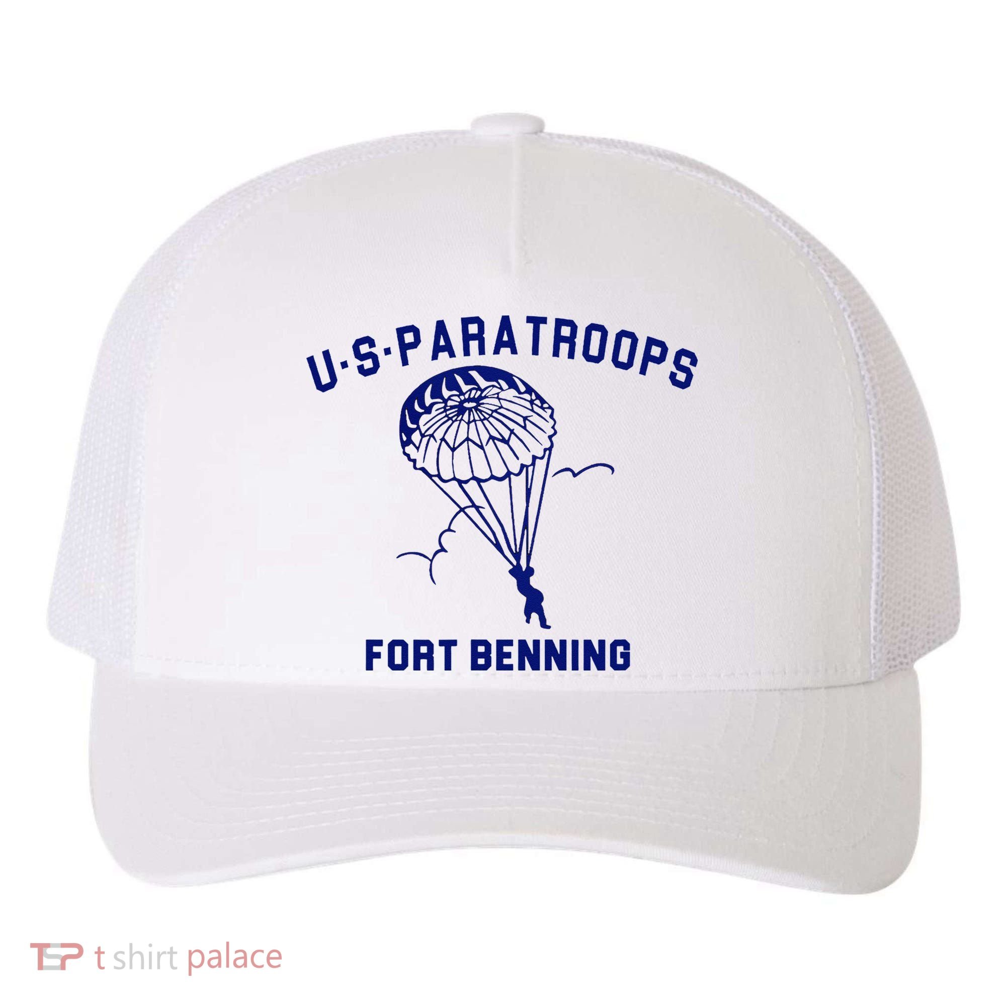 US Paratroops Paratroopers Fort Benning WW2 Yupoong Adult 5-Panel Trucker Hat