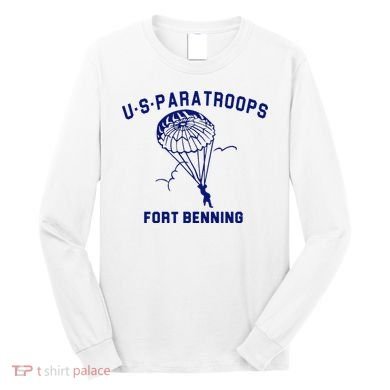 US Paratroops Paratroopers Fort Benning WW2 Long Sleeve Shirt
