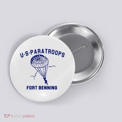 US Paratroops Paratroopers Fort Benning WW2 Button